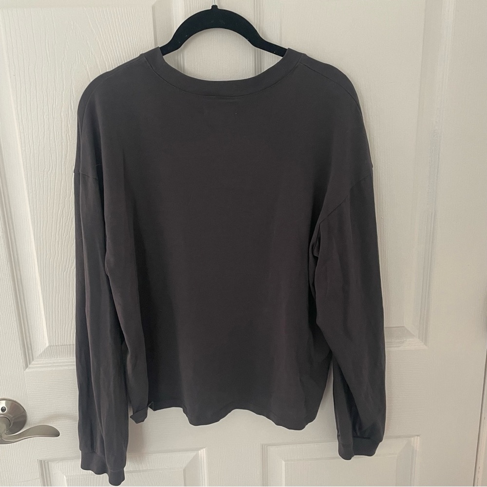 Madewell Longsleeve Shirt Size Medium Grey Charcoal Tee Tshirt